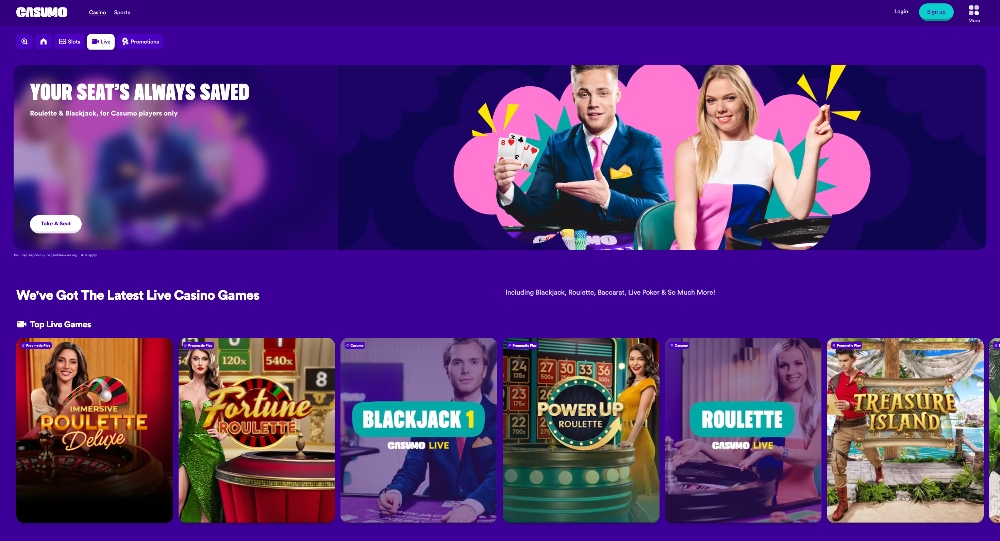 casumo casino live