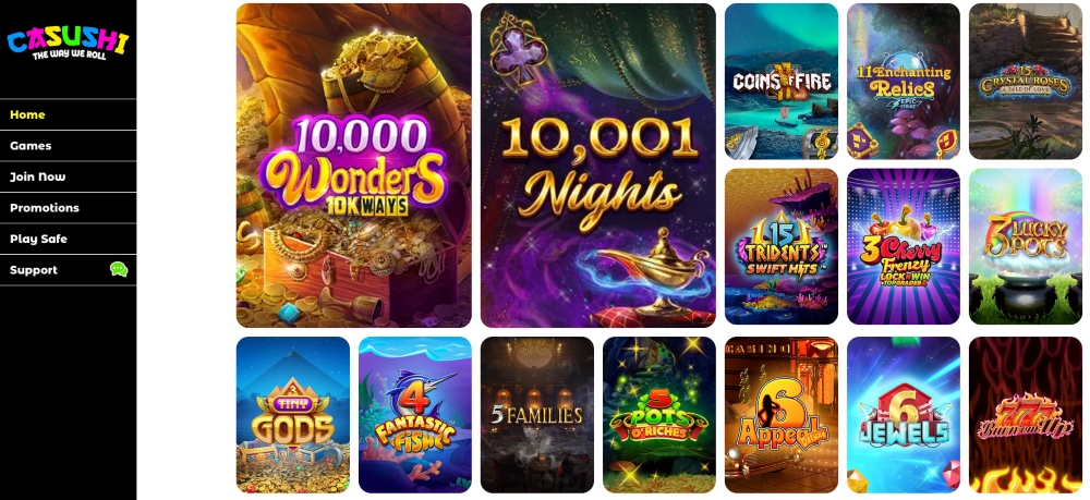 casushi casino slots