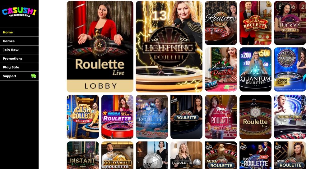 casushi live casino