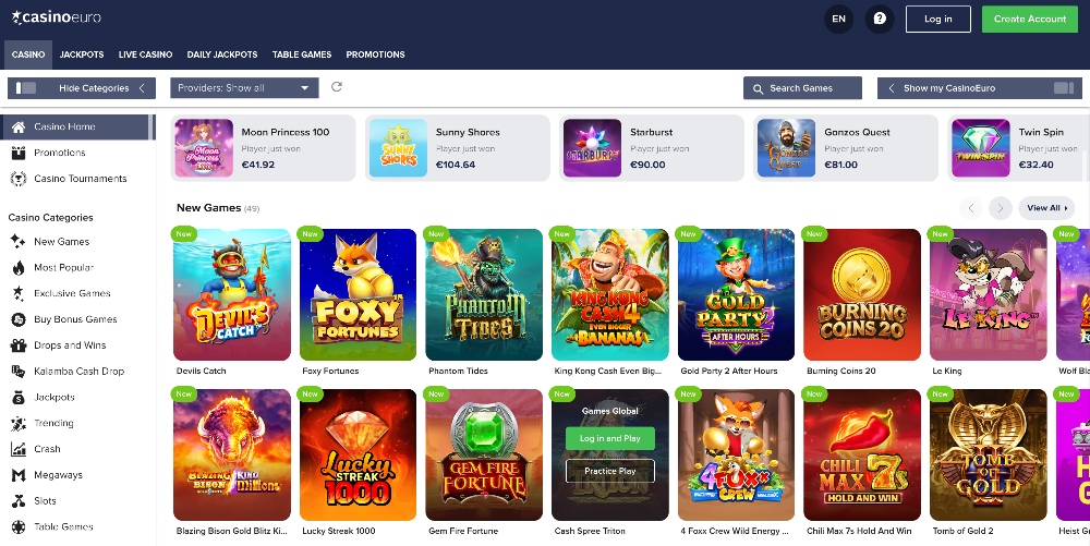 eurocasino casino review