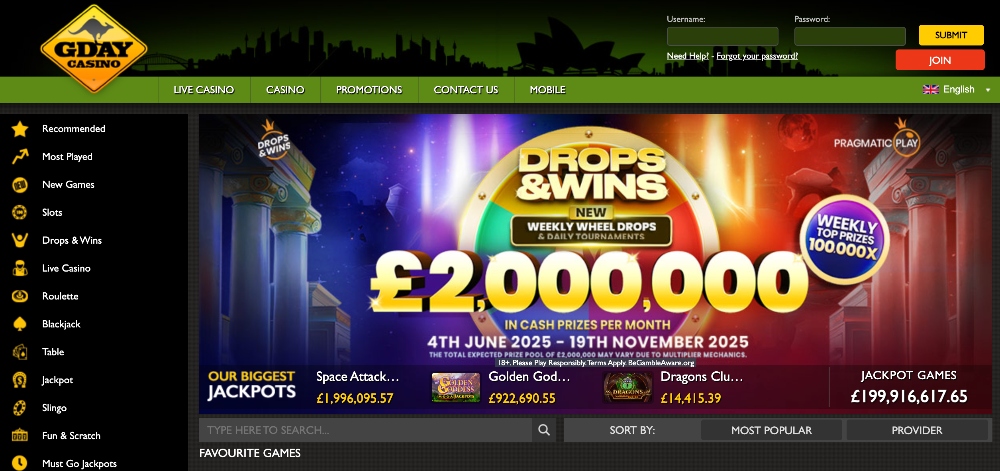 gday casino review