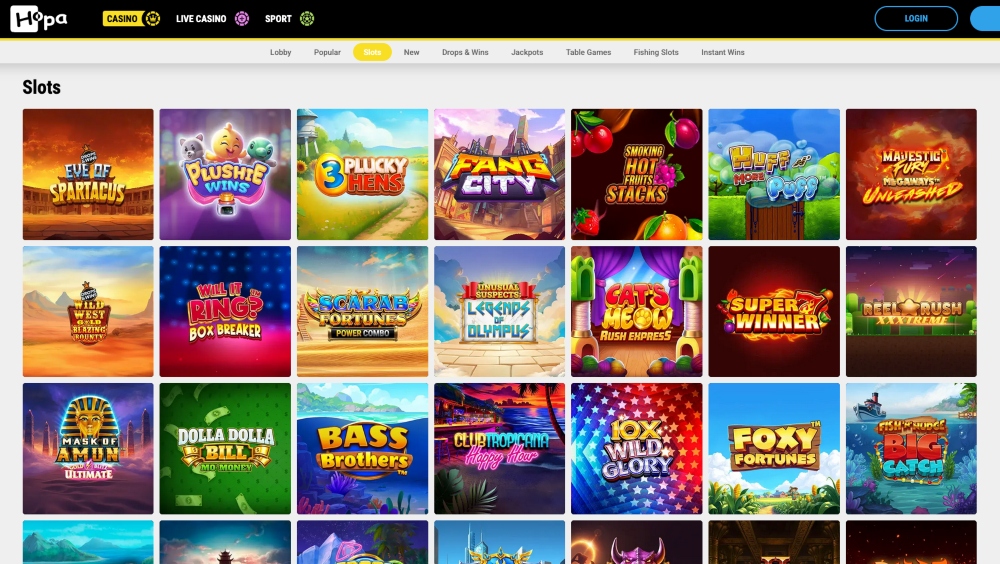 hopa casino slots