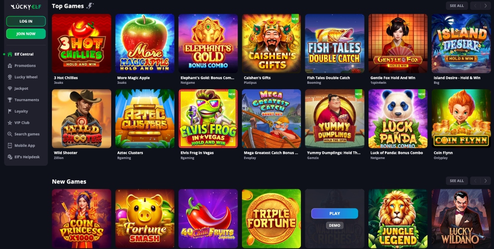lucky elf casino review