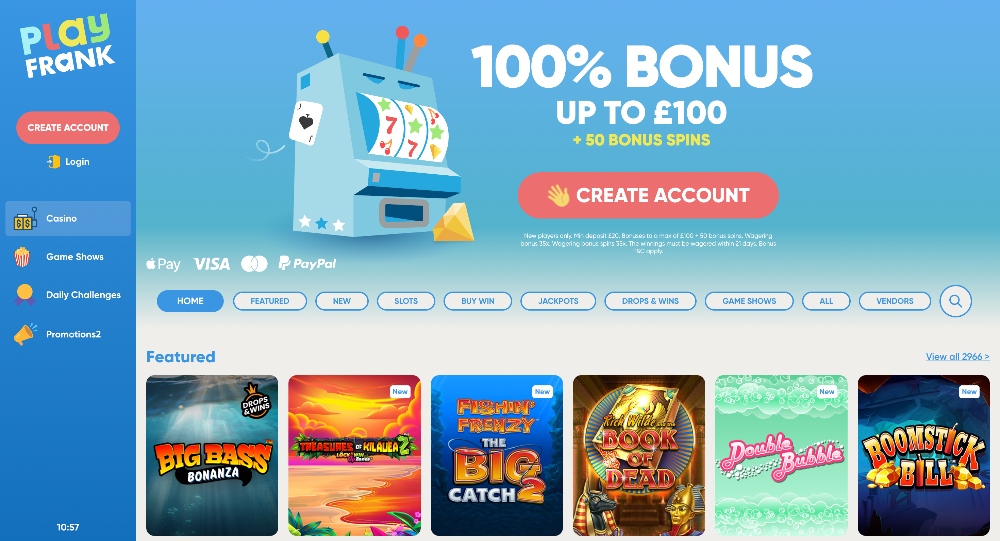 playfrank casino review