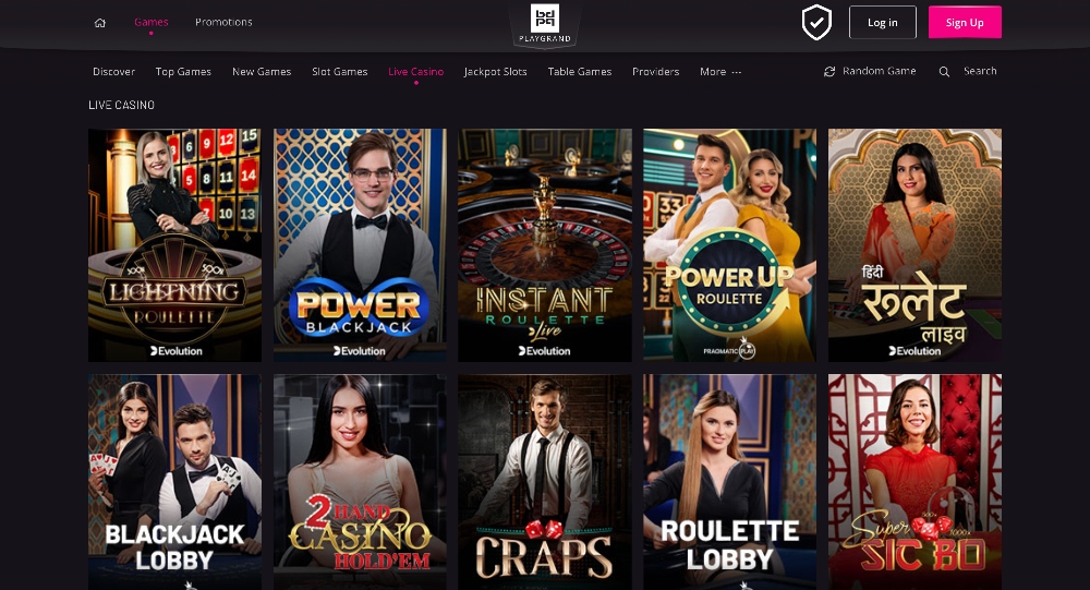 playgrand live casino