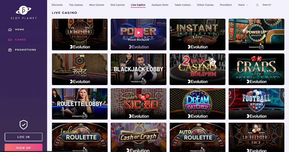 slot planet live casino