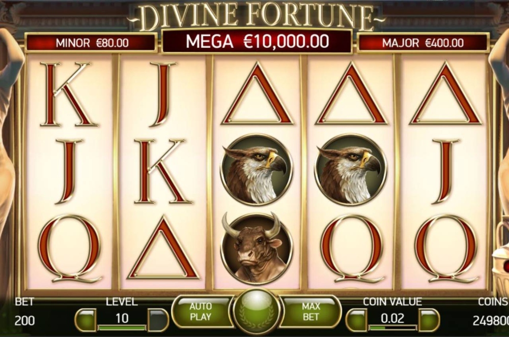 divine fortune slot gameplay