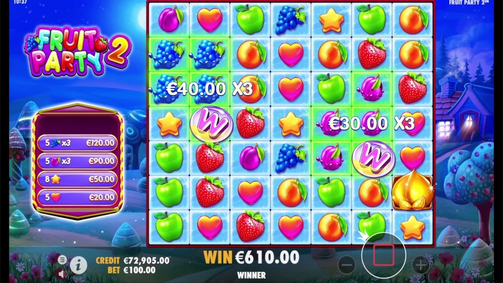 fruit party 2 slot gameplay