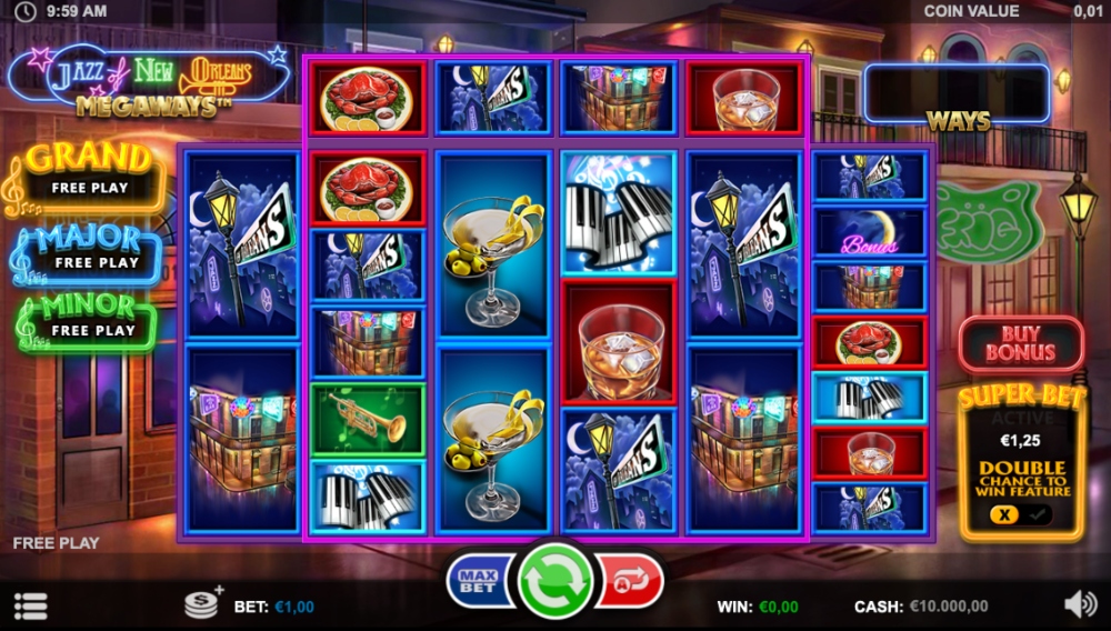 jazz of new orleans slot gameplay