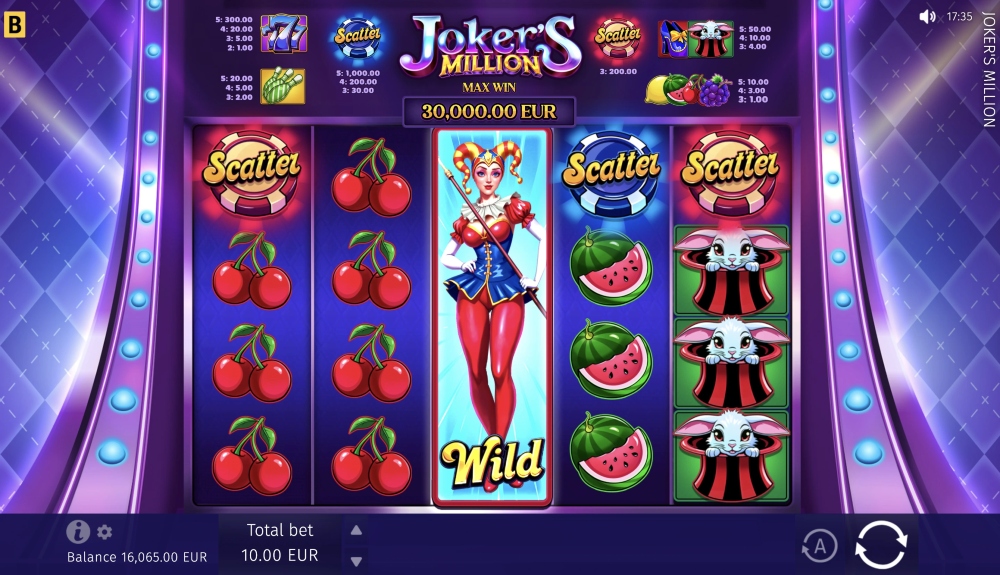 joker million slot gameplay