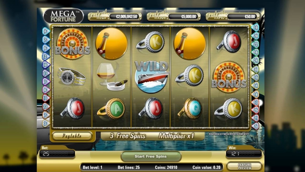 mega fortune slot gameplay