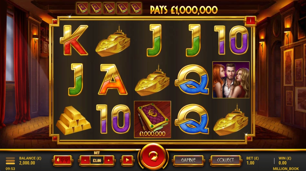 million book slot gameplay