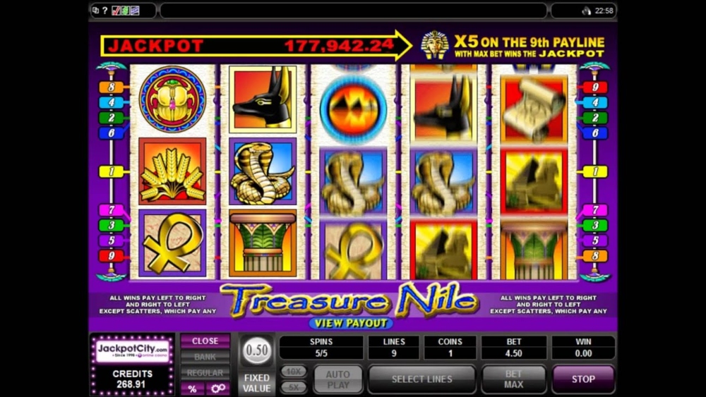 treasure nile slot gameplay